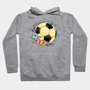 Soccer Mom - Floral Design Hoodie